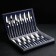 A set of cutlery "Cometes", 24 items, thickness 2.5 mm, decorative box, silver color