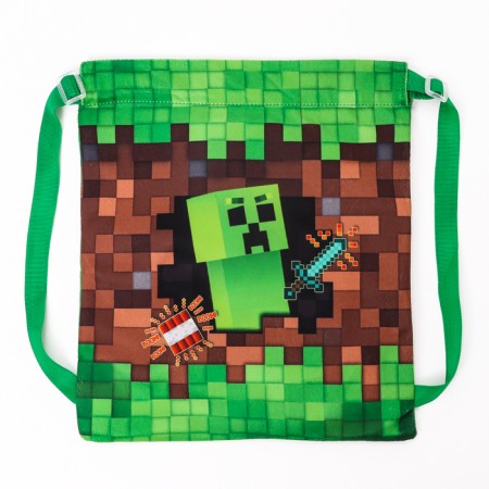 Children's Bag "Minecraft", 35 × 30 cm, green color-1