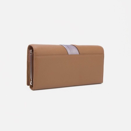 Women's wallet on magnets, mustard color-1