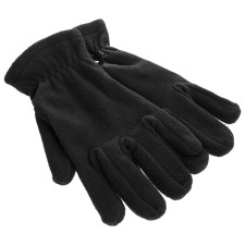 Gloves fleece, black color, s-m size