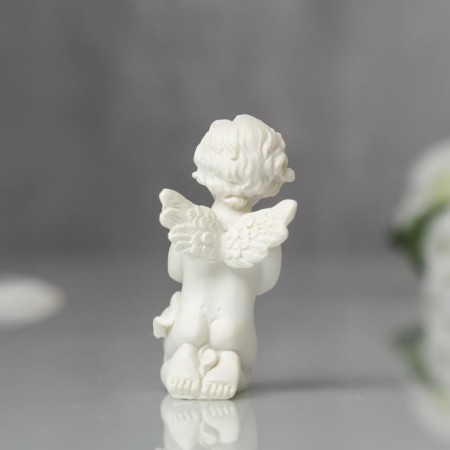 Polystone souvenir "Angel with a cross" 6x3x2.8 cm-3