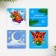 Magnetic bookmarks "wonderful bookmarks", on a postcard, 4 pcs