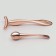 A set of massage for the face and neckline, 2 pcs, color pink gold
