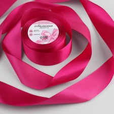 Satin tape, 40 mm × 23 ± 1 m, color amaranth No. 27