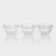 A set of glass creammen "ISD Vintage", 350 ml, 3 pcs