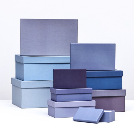 Set of boxes 10 in 1 "sea wave" 30 x 19 x 13 - 12 x 6.5 x 4 cm-1