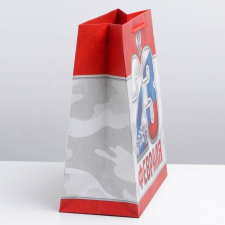 Gift laminated vertical, packaging, “February 23!”, Ml 23 x 27 x 11.5 cm-2