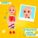 Baby doll "Rita" in a dress, mix