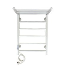 The electric heated towel “Sanprise” Aurora P6, 400x600 mm, left, white