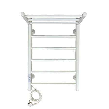 The electric heated towel “Sanprise” Aurora P6, 400x600 mm, left, white