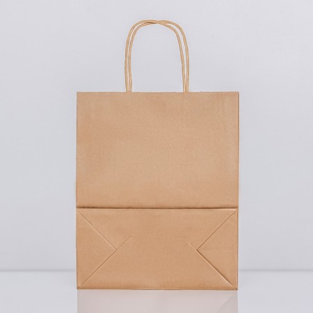 Craft bag without printing, round handle, 27 x 21 x 11 cm, 120 g-1