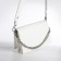 Women's bag Textura, messenger, small size, white color