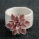 Ceramic ring for napkins "Flower", 5.5 × 4.5 × 6.5 cm, pink color