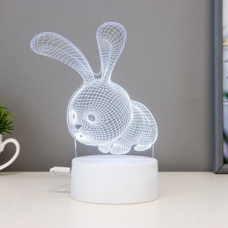 Flight “rabbit” LED 7 colors USB/from white batteries