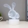 Flight “rabbit” LED 7 colors USB/from white batteries