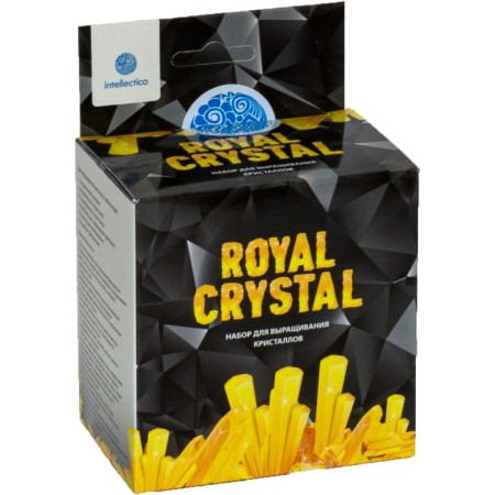 Scientific and cognitive set for growing crystals "Royal Crystal", yellow