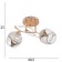 Buffy chandelier 2x40W E27 Gold Model: 2751100