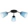 Causte "Online" (cylinder) 3x15W E27 Model: BR 00233 Black/Blue