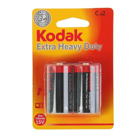 Salt battery Kodak Extra Heavy Duty, C, R14-2BL, 1.5V, Blister, 2 pcs.-3