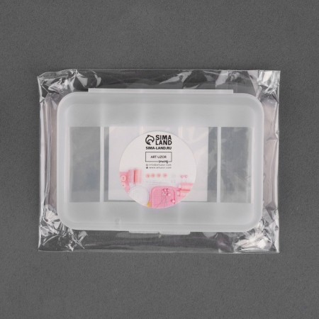 Organizer for needlework, 5 departments, 8.1 × 5.5 × 1.7 cm, the color is transparent-2