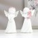 Polystone souvenir "Snowty angel-girl with roses" mix 12.5x7.5x7 cm