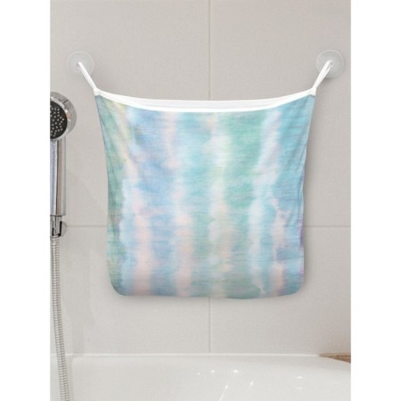 Organizer in a bath on suction cups "Colorful stripes", for storing toys and trifles, size 33x39 cm
