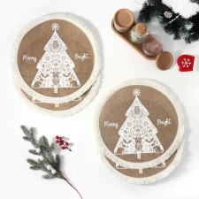 Set of napkins 4 pcs “Merry Bright” Tsv. Bely, 37*37 cm