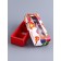 Box with a shell for 3 sweets, with the window "March 8", 13 x 5 x 3.3 cm. Confectionery packaging