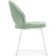 Stool on the Brainy Metal Carcass Velutto 14 Metal/velor, White/Green 48x60x83 cm