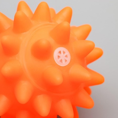 Brying toy "ball with spikes" for dogs, 6.5 cm, orange-1