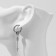 Piercing in the ear "Ring" arrow, d = 12 mm, color silver
