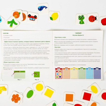 Developing set-soroter “Find the general. Forms and colors ", 3+-5