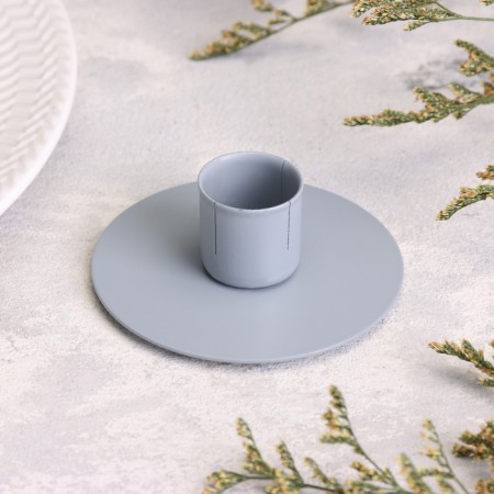 Circle Circle Circle for 1 candle, 7x3 cm, gray-1