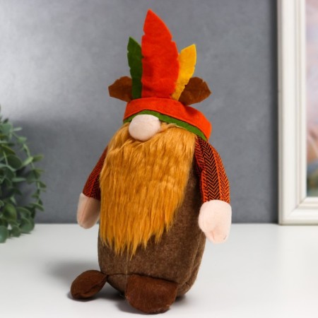 Interior doll "Dwarf-Indian" 25x7x9 cm-1