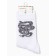 Women's socks "Snake on the sword", white color, rr 36-40