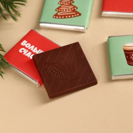 Milk chocolate "Sweet Year" in a package, 20 g (4 pcs. X 5 g).-3