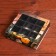 New Year. Box for 9 sweets "Mandarins", 13.7 x 13.7 x 3.5 cm, confectionery packaging