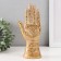 Souvenir Polystone "Hand of Fatima. Flower pattern. Hams" gold 9.5x6x21 cm