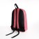 School backpack from lightning textiles, external pocket, pink-red color