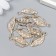Decor for creativity Metal "Golden Leaf" rhinestones 2.5x1.2 cm