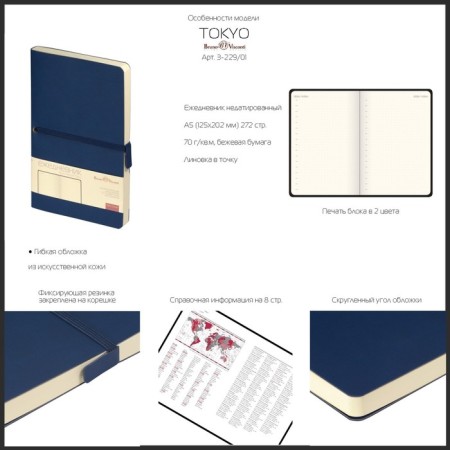 Diaumer Leduced A5, 136 Tokyo sheets, artificial leather cover, block 70 g/m2, green-2