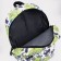 School backpack from lightning textiles, external pocket, penalty, green color