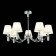 Suspended EVOLUCE lamp. Sle111303-07. Monza. 7x40 watts, E14, 82x82x24.5 cm, chromium color