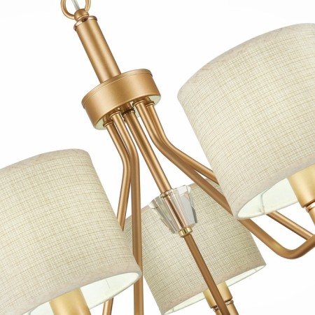 Suspended EVOLUCE lamp. Sle107003-05. VILEDE. 5x40 watts, E14, 61x61x46 cm, golden color-11