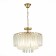 Suspended EVOLUCE lamp. Sle260103-05. Reggio. 5x40 watts, E14, 55x55x45 cm, Shampan