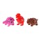 Dinosaur hydrogel, a set of 3 pcs, types of mix