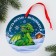 Christmas tree pendant fluorescent "Happy New Year", 12 x 12 cm