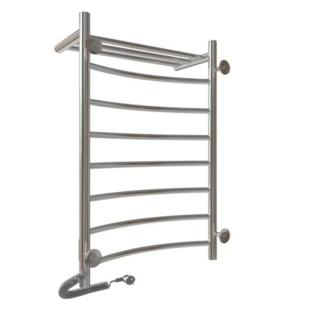 Electric towel "Sanprise" Classic P8, 500x800 mm, shelf, left/right, chrome-9