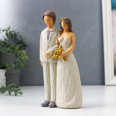 Souvenir Polystone "Bridegroom and Bride" 20x6x9.5 cm-2