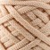 Knitting cord 100% polyester, width 4 mm 50m (beige)